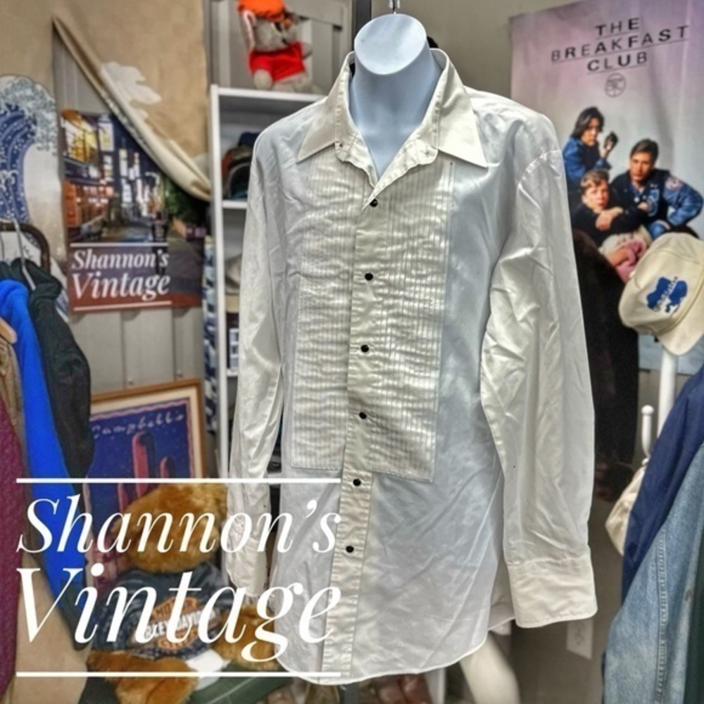 Karman VNTG sz 16 x 34 snap buttton shirt A20